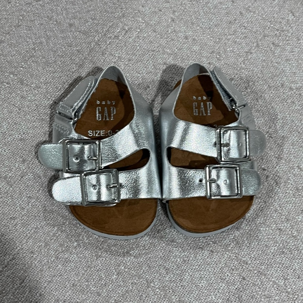 NWOT Baby Silver Sandals